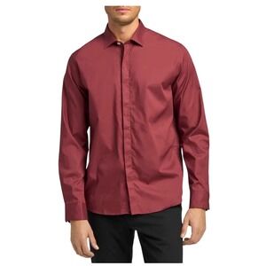 Good‎ Man Brand Men's Rum Raisin Button Down Shirt Long Sleeve Size L